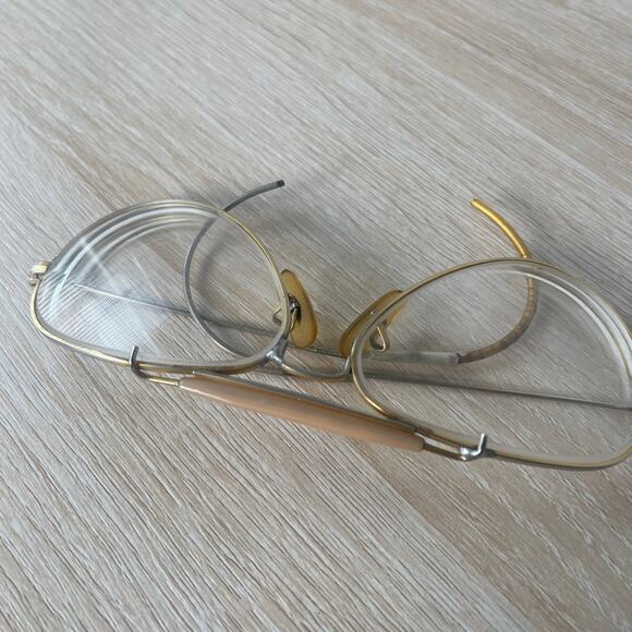 Vintage B&L Ray-Ban Outdoorsman Sunglasses READ Gold FRAMES ONLY 58-14 - Picture 2 of 6